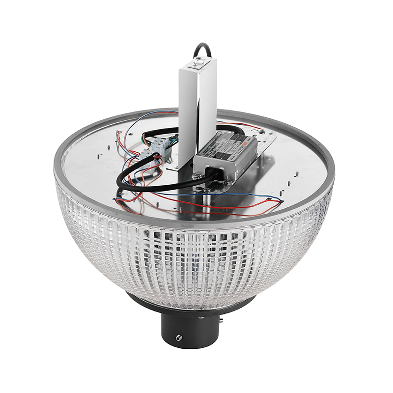 YMLED-6141 ผู้ผลิตจีนโคมไฟสวน LED ในเมืองรูปลูกบอลตัวอลูมิเนียมหล่อ