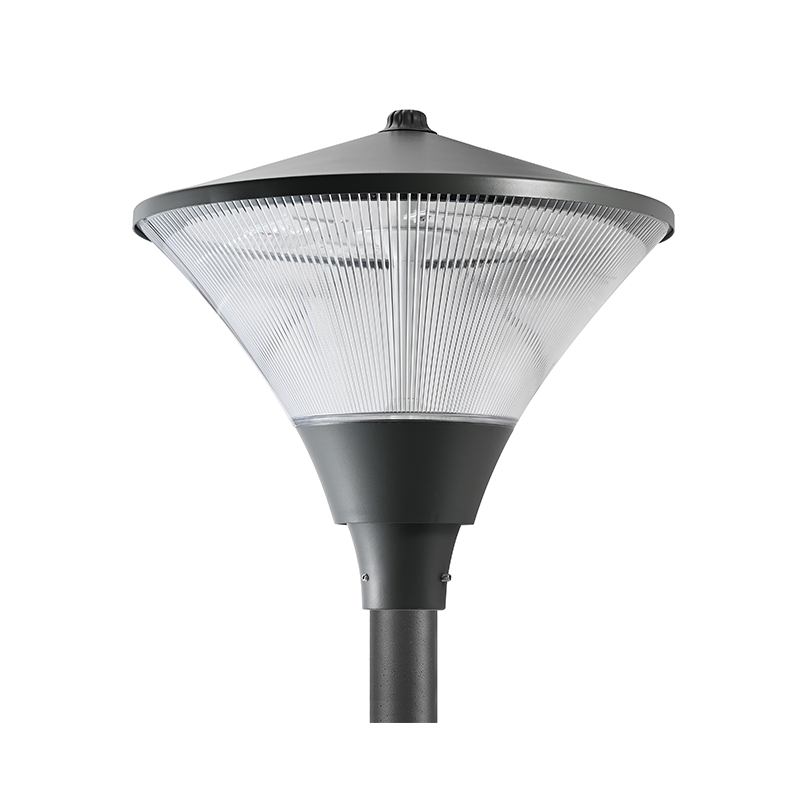 YMLED-6116 อุปกรณ์ติดตั้งเสา LED ด้านบนโคมไฟสวน LED ตัวเครื่องอะลูมิเนียมหล่อขึ้นรูป